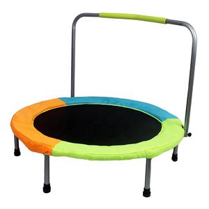 Mini <span class=keywords><strong>trampoline</strong></span> portable pour enfants, cadre en acier inoxydable, garde-corps sécurisés, pliable, filet de protection rebondissant, jeu d'intérieur - Product Image 2