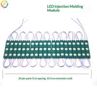 Module LED Super Lumineux pour Lettres, 3 Lumières, Moulage par Injection, Étanche IP68, DC 12V, Boîte Lumineuse pour Enseigne Publicitaire de Magasin