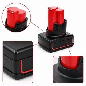 Batterie de perceuse au lithium-ion 12V rechargeable, compatible avec les outils électriques <span class=keywords><strong>Milwaukee</strong></span> <span class=keywords><strong>M12</strong></span> 48-11-2412 48-11-2460, usage industriel - Product Image 4