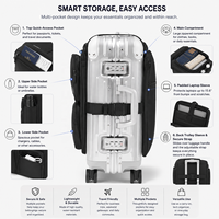 Sac de voyage d'affaires portable avec organisateur de compartiment réglable multi-poches, logo personnalisé OEM