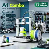 Siap Kirim Bamboo Lab A1 Combo Printer 3D Presisi Tinggi Perataan Otomatis PLA USB