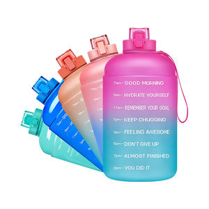 Bouteilles de <span class=keywords><strong>fitness</strong></span> ultra-transparentes 24oz, brillantes, de grande capacité, sans BPA, pour entraînement physique, 5 gallons de ram, 32oz, top des ventes - Product Image 4
