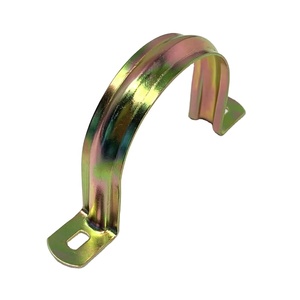 Direct Manufacturer RVS 304 Gegalvaniseerd Koolstofstaal Aluminium Buis Hangbeugelhouder <span class=keywords><strong>Omega</strong></span> Draadklem Geel Zink - Product Image 2