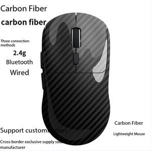 High-end Ergonomic Carbon-fiber Tri-mode USB Optical Mouse Wired 2.4G Wireless in Stock Universal PC Laptop Accessory