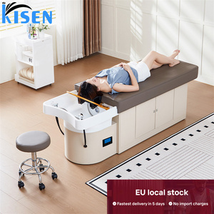 Table de lavage de cheveux Kisen Europe Warehouse avec spa, fumigation et circulation d'eau – Table de salon de qualité supérieure en promotion - Product Image 2