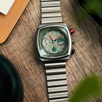 Reloj de Cuarzo Cuadrado de Alta Gama Inspirado en Agujeros de Gusano para Hombre, Aleación de 10 mm y 38 mm, Estilo Deportivo y de Negocios, Manecillas Luminosas con Tritio