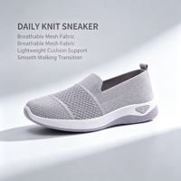 Chaussures de marche pour femmes en maille respirante, légères, à plateforme compensée, confortables, décontractées, pour un usage quotidien