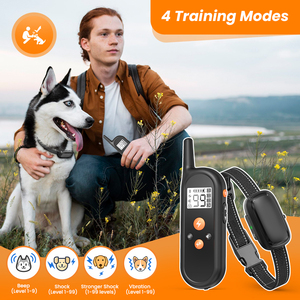 Tize-Collar de adiestramiento para perros 4, dispositivo recargable con control remoto de 300M, con pantalla Led - Product Image 6