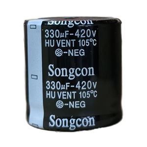 Condensadores Electrolíticos <span class=keywords><strong>de</strong></span> Aluminio POLAR Songcon para Serie 330uf 420v 105 2000h Tipo Snap-in - Product Image 1