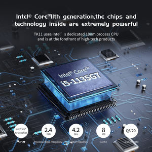 Mini PC TK11-B0 <span class=keywords><strong>Intel</strong></span> Tiger Lake <span class=keywords><strong>I3</strong></span> <span class=keywords><strong>115G4</strong></span> WiFi 5.0, Sistema Barebone, Carcasa 4k para Señalización Digital - Product Image 6