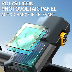 30W xe đạp phía trước ánh sáng 800m dài phạm vi dẫn ánh sáng màu đỏ khẩn cấp xoay Zoom năng lượng mặt trời sạc xe đạp ánh sáng MTB gắn ban đêm cưỡi - Product Image 2