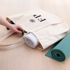 ถุงผ้าใส่โยคะขนาดใหญ่แบบมีโลโก้และชื่อเสื่อโยคะแบบออแกนิก - Product Image 2