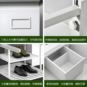 เตียงสองชั้นแบบมีตู้เก็บของ รุ่น YY-518 โครงเหล็กสองชั้น สำหรับห้องนอนหรือหอพัก - Product Image 4
