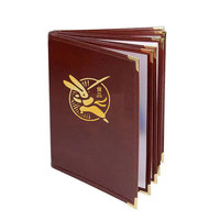 Faible MOQ – Porte-menu rechargeable A4 simple, double ou triple pour KTV, boîte de nuit, restaurant – Livre de menus de restaurant