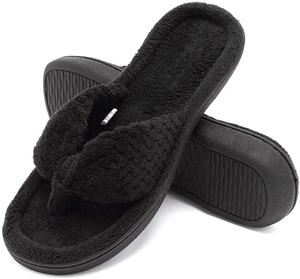 Pantuflas de Interior para <span class=keywords><strong>Mujer</strong></span>, Cómodas, de Espuma Viscoelástica, Tipo <span class=keywords><strong>Chanclas</strong></span>, con Forro de Terciopelo Afelpado - Product Image 2