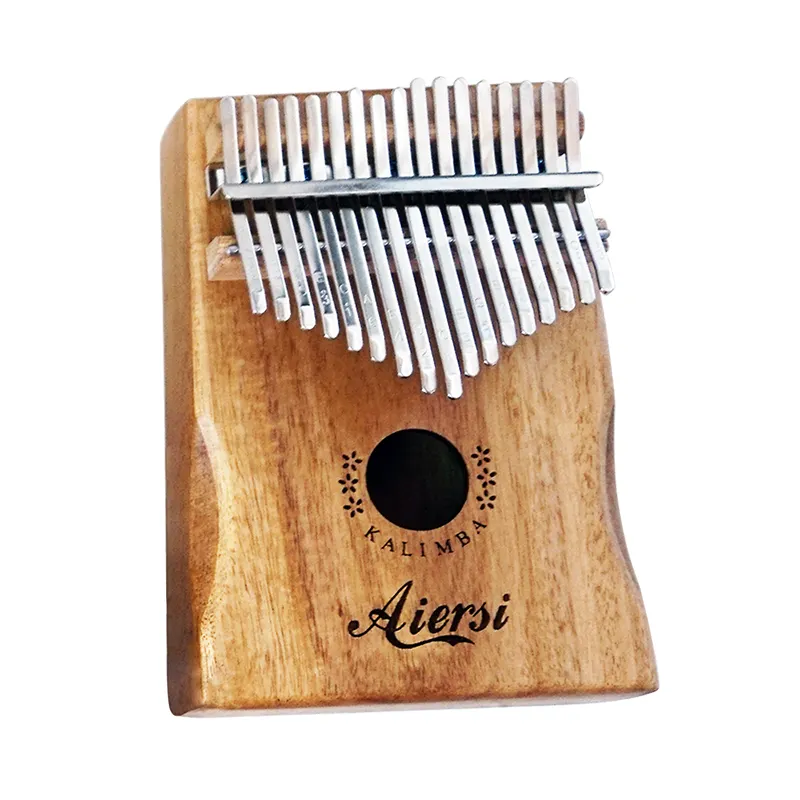 Piano de pulgar Kalimba portátil de 17 teclas, madera de alta calidad, teclado de dedo corporal Koa, instrumentos musicales con libro de aprendizaje