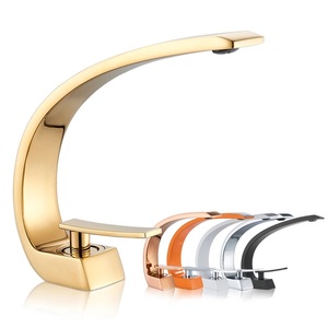 Robinet de <span class=keywords><strong>lavabo</strong></span> <span class=keywords><strong>doré</strong></span> Robinet de <span class=keywords><strong>lavabo</strong></span> noir Robinet de <span class=keywords><strong>lavabo</strong></span> à poignée unique Robinets de <span class=keywords><strong>lavabo</strong></span> Mélangeur dans la salle de bain - Product Image 1