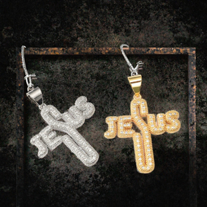 Colgante de Cruz Chapado en Oro de 18K con Circonita, Joyería de Cobre, Accesorio de Moda Religioso Unisex, CRUZ - Product Image 3