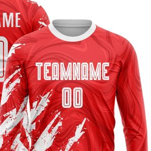 Camiseta de Fútbol Profesional de Manga Larga con Patrón Abstracto, Sublimada, Transpirable y de Secado Rápido para Hombre - Product Image 4