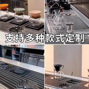 Estación de Servicio de Té y Café Estilo Chino, de Acero Inoxidable, con Lavador Integrado, Diseño Plano y Duradero - Product Image 5