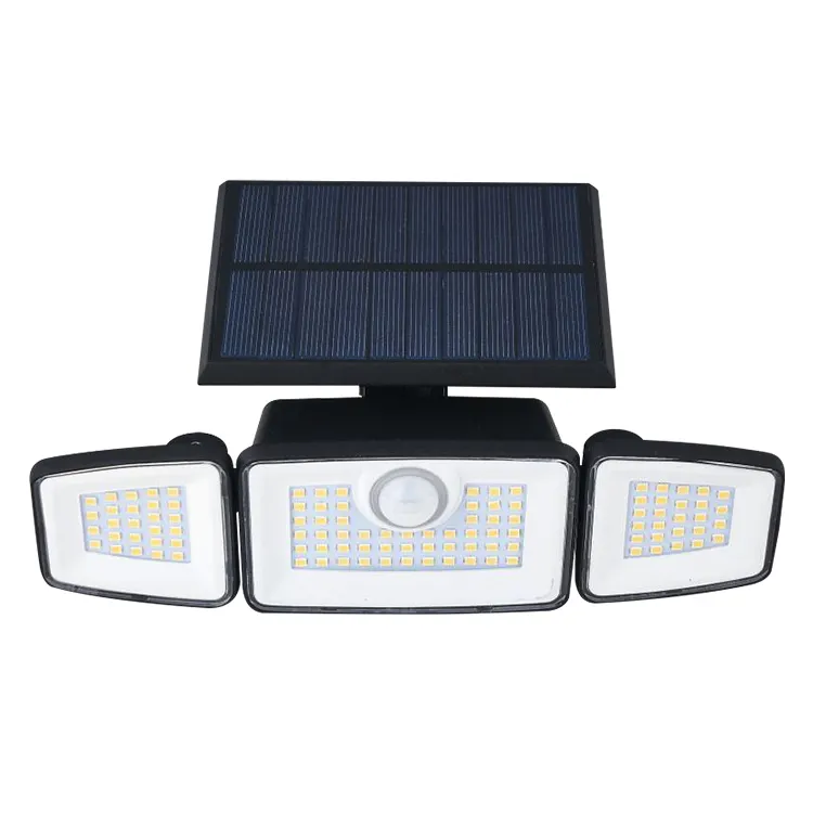 High quality outdoor garden wall pir solar security light with motion sensor for front house