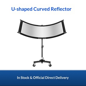 Réflecteur photographique incurvé en forme de U avec écran réfléchissant argenté, doré, noir et quatre couleurs - Écran réfléchissant - Product Image 2
