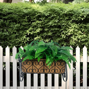 Panier de <span class=keywords><strong>jardinière</strong></span> en fibre de coco pour la maison balcon jardin mural suspendu porte-fleurs antirouille respirant <span class=keywords><strong>rebord</strong></span> de <span class=keywords><strong>fenêtre</strong></span> décor - Product Image 6