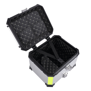 Racepro 35L silver aluminum top case motorcycle adventure 350*330*330mm top box motorcycle top box