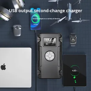 Fuente de Alimentación de Emergencia para Automóvil, Bomba de Aire Inalámbrica Integrada, Banco de Energía de Alta Capacidad, Arrancador de Móviles - Product Image 3