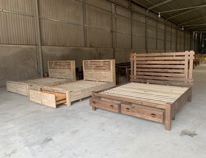 Muebles de dormitorio de madera de estilo rústico para mesa de comedor y silla para uso en la sala de estar - Product Image 5