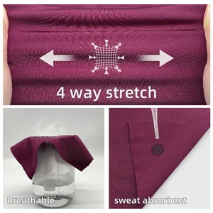 Cổ Rất Nhiều Căng Cao Sáng Bóng Màu Rắn 4 Cách Căng Nylon Spandex Vải Bikini Áo Ngực Beachwear Quần Áo Bơi Vải - Product Image 3