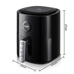 Nuevas freidoras de aire para el hogar, capacidad de 4L, Control de pantalla táctil, Control de teléfono móvil, guía de menú, precio barato y alta calidad - Product Image 3