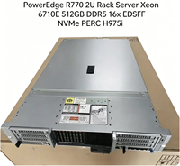 Nouveau serveur en rack 2U Dell PowerEdge R770 avec processeur Intel Xeon, calcul haute performance, prêt pour l'inédition d'inférences IA