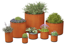 Jardinera Metálica en Forma de Cubo de Acero Corten, Serie Box Planter, para Diseño Comercial y Residencial - Product Image 5