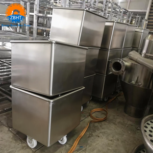 Chariot à viande en acier robuste à haute capacité de charge pour bacs Euro, abattoir, traitement des têtes, des sabots et des saucisses, prix direct usine - Product Image 5