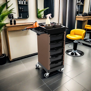 DAOMENG DM Salon <b>Trolley</b> Cart 5 Removable Drawers 4-Wheel Plastic Contemporary Design Rolling <b>Tool</b> Holder for Spa Barber Salon - Product Image 3