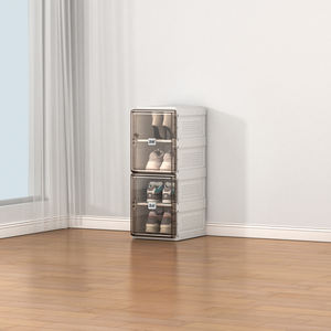 Boîte en carton pour chaussures <span class=keywords><strong>ugg</strong></span> portables mobiles fournies en usine Coffre de rangement pour chaussures Sneaker Boîte d'emballage transparente pour chaussures - Product Image 3