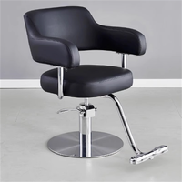 Fauteuil de Barbier Moderne en Métal avec Rotation à 360°, Design Ergonomique, Hauteur Réglable, Mobilier de Salon Durable pour Usage Commercial