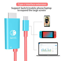 Cable USB C a FHD 4K para Switch/Switch 2, MacBook, iPad. Cable de Conversión de Switch a Pantalla de TV, Compatible con Carga Rápida PD de 100W