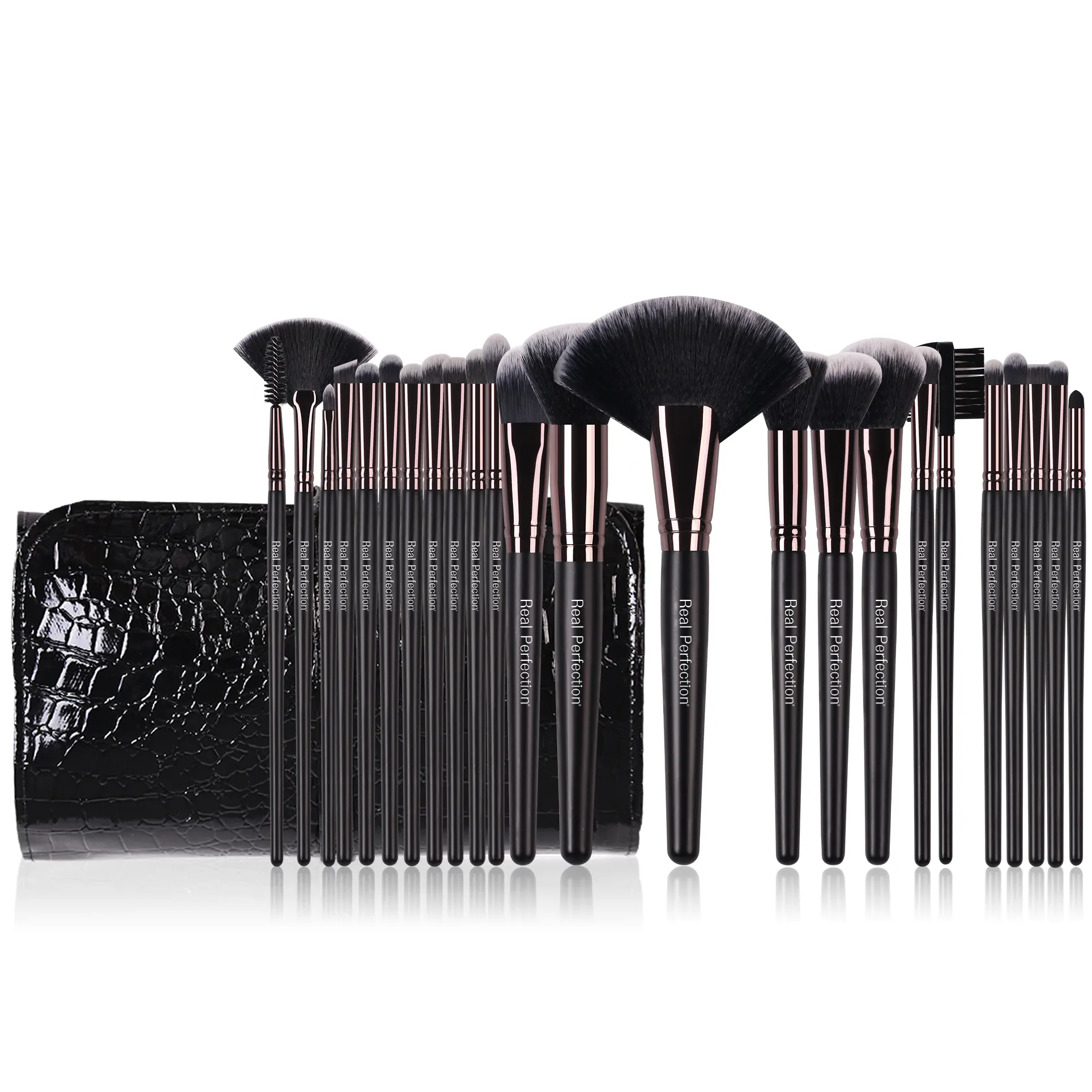 RP Hochwertige niedrige Kosten einzelne schwarze Make-up-Pinsel professionelle individualisierte Eigenmarke Make-up-Pinsel-Set