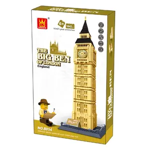 Bán Chạy WANGE 5216 Vật Liệu Xây Dựng Thân Thiện Với Môi Trường London Big Ben Đồ Chơi Khối Xây Dựng Tự Làm Bằng Nhựa Cho Trẻ Em Cada