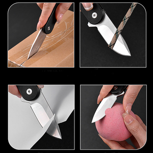 Coltello Multifunzionale in Acciaio Inox, Mini Coltello Tattico per Caccia, Campeggio ed Escursionismo con Manico in G10 - Product Image 6