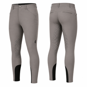 Pantalons d'équitation pour hommes avec grip en silicone aux genoux, extensibles, pour l'entraînement équestre, jodhpurs, logo personnalisé, pantalons de performance - Product Image 3