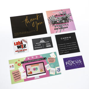 Impression personnalisée utilisée pour annoncer des cartes de remerciement pour les achats au supermarché petite enveloppe autocollante en velours pour cartes de visite - Product Image 5