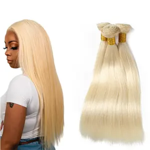 Bán Buôn 10a Lớp Trinh Nữ Straight Human Tóc Extension, Chồn Brazil 613 Blonde Trinh Nữ Tóc Weave Nhà Cung Cấp