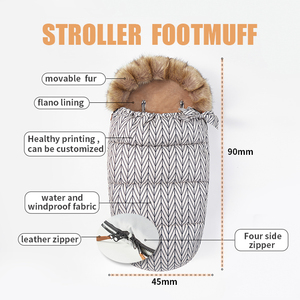 Saco de Dormir Universal para Bebé, Diseño Nuevo, Impermeable, Cortavientos, 100% Poliéster, para Cochecito, Tipo Manta - Product Image 4