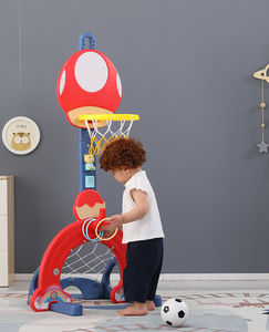 Haute qualité <span class=keywords><strong>mini</strong></span> bébé jouer à la maison en plastique enfants réglable support <span class=keywords><strong>de</strong></span> <span class=keywords><strong>basket</strong></span>-ball avec cerceau - Product Image 5