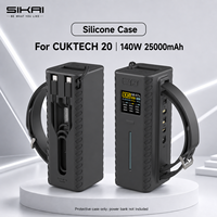 Étui de protection en silicone SIKAI pour batterie externe CUKTECH 20 140W 25000mAh, anti-rayures, antidérapant, housse de protection extérieure