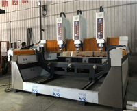 Máquina de Grabado CNC para Piedra y Mármol JK-9010, 5.5kW, 380V, Motor de Engranajes Controlado por PLC, Personalizable, Longitud Máxima de 3200mm