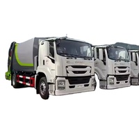 Camion compacteur à ordures Isuzu Giga 4x2 12m3/12cbm Transmission manuelle moteur à noyau de carburant Diesel boîte de vitesses pour la russie